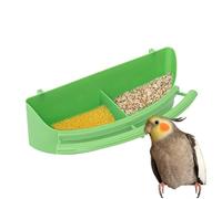 Furtryvl Comedero con ranura para pájaros, cuencos de alimentación para gorrión, suministros para pájaros, dispensador de comida y agua para pájaros pequeños, canario, gorrión