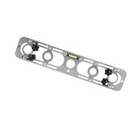 Furtryvl Dispositivo de nivelación de tubería de agua caliente de metal, herramienta de nivelación de grifo de fontanería, soporte de fijación ajustable de acero inoxidable para cocina, taller, baño