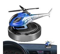 Furtryvl Fragancia para coche, diseño de helicóptero, adornos solares para salpicadero, desodorante natural, para baño, lugar de trabajo, eliminación de olores de mascotas