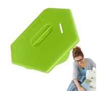 Furtryvl Guía de costura magnética: guía de dobladillo con clip magnético con escala, suministros de acolchado poligonal, accesorios para hacer, posicionar, sellar bordes, arrugas