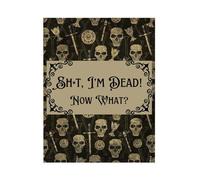 Furtryvl Planificador de libros con texto en inglés "I'm Dead What Book", estoy muerto, planificador de fin de vida, arreglos finales guiados, cuaderno organizador de libro de trabajo
