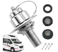 Furtryvl Repuesto de conexión de agua para, conexión de entrada de llenado de manguera de agua para remolque, conexión de manguera de precisión, conector a prueba de fugas para reuniones al