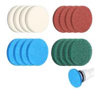 Furuising 16 Piezas Cepillo de Limpieza Eléctrico Juego, Almohadillas Limpieza Accesorios Compatibles para Bosch Home and Garden 6033, para Cocinas, Limpiar Paredes y Baños