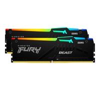 FURY Beast 64GB 6000MT/s DDR5 CL30 DIMM (Kit de 2) RGB EXPO, Memoria RAM negro, 64 GB, 2 x 32 GB, DDR5, 288-pin DIMM, Negro