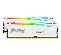 Kingston Technology FURY Beast 64GB 6000MT/s DDR5 CL30 DIMM (Kit de 2) White RGB EXPO