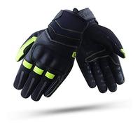 Fury Negro Fluor | Guante Moto Verano para Hombre con Reflectantes y Protección Dura en Nudillos - Silicona en la Palma y Táctil en Dedos para Pantallas Smarthphones y GPS | Accesorios Moto Talla M