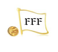 Fury of Single Art Deco Fashion - Pin de solapa de metal dorado