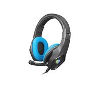Fury Phantom - Auriculares Gaming 2.0 con Micrófono y Control de Volumen con Retroiluminación RGB, Color Negro/Azul