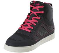 Furygan Angie D3O Zapatos de moto impermeables para mujer, negro-rosa, tamaño 37