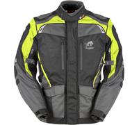 Furygan Apalaches Chaqueta textil de motocicleta, negro/gris/neón, Talla M