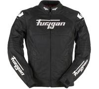 Furygan Atom Vented Evo Chaqueta textil de motocicleta perforada, negro-blanco, tamaño M para Hombres
