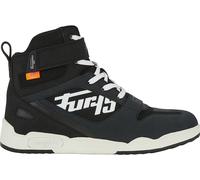 Furygan Get Down Zapatos de moto, Negro/Blanco, Talla 46