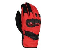 Furygan Dust D3O Guantes de motocicleta, negro-rojo, tamaño M para Hombres