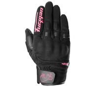 Furygan Guantes de moto Jet Lady D3O Evo – Palma 100% cuero, táctil, transpirables – Negro/Rosa S