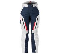Furygan Killington Lady-Pantalones de Moto aprobados por la CE, Impermeables, con Protectores D3O, Forro térmico extraíble, ventilado, Cremallera de conexión, Azul-Perla-Rojo, M para Mujer