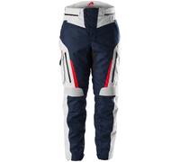 Furygan Killington Pantalones Textiles de Moto, blanco-rojo-azul, tamaño 3XL para Hombres