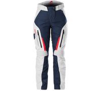 Furygan Killington Pantalones textiles de moto para mujer, Azul/Blanco/Rojo, Talla XXL