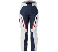 Furygan Killington Pantalones textiles de moto para mujer, blanco-rojo-azul, tamaño L