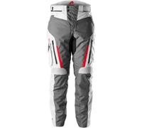 Furygan Killington-Pantalones de Moto aprobados por la CE, Impermeables, con Protectores D3O, Forro térmico extraíble, ventilado, Cremallera de conexión, Gris-Perla-Rojo, 3XL para Hombre