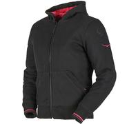 Furygan Luxio Evo Sudadera con capucha ladies Zip, negro-rosa, tamaño L para Mujer