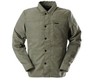 Furygan Marlon Built with Kevlar® Camisa de moto, verde-marrón, tamaño M para Hombres