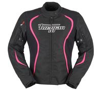 Furygan Odessa-Chaqueta de Moto certificada para Mujer para Todas Las Estaciones Protección D3O-Ventilación Impermeable-Bolsillos de Almacenamiento-Conexión para Pantalones, Negro, L