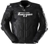 Furygan Raptor Evo 3 Chaqueta de cuero para moto, negro-blanco, tamaño L para Hombres