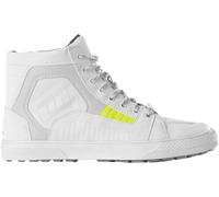Furygan Sacramento D3O Zapatos de moto, blanco/gris/amarillo, Talla 44