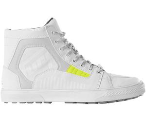 Furygan Sacramento D3O Zapatos de moto, blanco/gris/amarillo, Talla 44