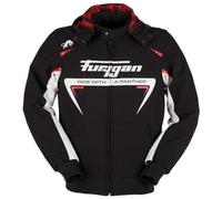 Furygan SEKTOR ROADSTER, SEKTOR ROADSTER - Veste Moto radical - Capuche amovible - Toute Saison - Membrane Waterproof & respirante - Sportwear & Urbain - Thermique de los hombres, Noir-Blanc-Rouge, M