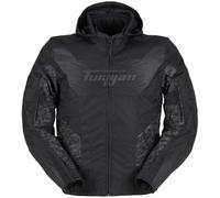 Furygan Shard Chaqueta textil impermeable para motocicletas, negro/camuflaje, Talla M