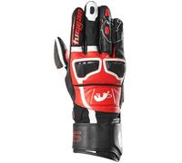Furygan Styg 15 Guantes de moto, negro-blanco-rojo, tamaño XL para Hombres