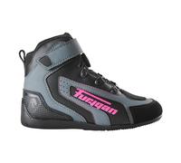 Furygan V4 Easy D3O Vented Lady - Zapatos de moto para mujer, protección reforzada en el tobillo, máxima seguridad, comodidad y ventilación, negro, rosa, 39 EU