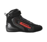 Furygan V4 Easy D3O Vented Zapatillas de Moto para Hombre-Confort, Transpirable, Protección Malleolo Reforzada, máxima Seguridad-Comodidad y circulación del Aire, Negro Rojo, 38 EU