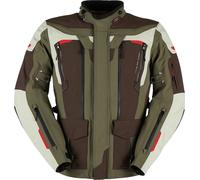 Furygan Voyager 3C Chaqueta textil para motocicleta, Marrón/Verde, Talla S