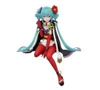 Furyu Hatsune Miku Noodle Stopper Figura - Versión Camelia Hada Flor - Figura coleccionable de anime de 5.9 pulgadas para fanáticos adultos