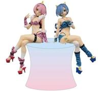 Furyu Re:Zero Fideos Stopper PVC Statues REM & RAM 16 cm, Multicolor, Standard, Porta merienda 3D Strong