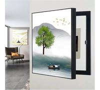 Fuse Box Cover, Electric Meter Box Decorative Painting Decoration Creative Hanging Picture Wall Mounted Fuse Box Cover Cabinet Decoration(Size:35x45cm,Color:H)(F,40x50cm)