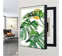 Fuse Box Cover, Electric Meter Box Decorative Painting Decoration Creative Hanging Picture Wall Mounted Fuse Box Cover Cabinet Decoration(Size:35x45cm,Color:H)(C,35x45cm)