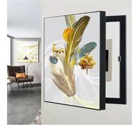 Fuse Box Cover, Electric Meter Box Decorative Painting Decoration Creative Hanging Picture Wall Mounted Fuse Box Cover Cabinet Decoration(Size:35x45cm,Color:H)(G,45x55cm)