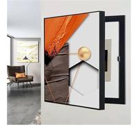 Fuse Box Cover, Electric Meter Box Decorative Painting Decoration Creative Hanging Picture Wall Mounted Fuse Box Cover Cabinet Decoration(Size:35x45cm,Color:H)(A,40x50cm)