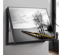 Fuse Box Cover, Electric Meter Box Decorative Painting Electrical Panel Cover With Hydraulic Rod Supports Electric Meter Counters Decoration Cover(Size:70x50cm,Color:E)(D,90x60cm)