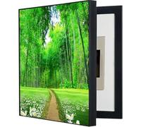 Fuse Box Cover, Electric Meter Box Decorative Painting Hide Paintings Wall Decoration Power Box Cover Switch Box Canvas Poster Paintings(Size:35x45cm,Color:I)(A,50x60cm)