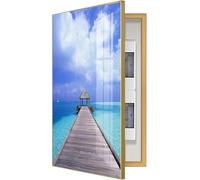 Fuse Box Cover, Fuse Box Cover Hide Electric Switch Box Electric Meter Box Decorative Painting Cover For Living Room, Dorm And Hotel(Size:60x120cm,Color:Gold Frame)(Gold Frame,70x100cm)