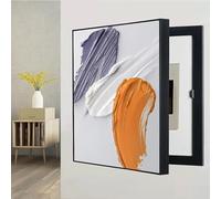 Fuse Box Cover, Fuse Box Cover Wall Mounted Electrical Panel Cover Cabinet Decorative Electrical Panel Cover Decorative Hide Meter Electric Meter Box Decorative Painting Various(E,45x55cm)