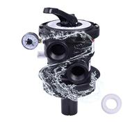 FuseRish SP0714T - Válvula multipuerto de montaje superior compatible con Hayward VariFlo, repuesto para filtro de arena Hayward serie Pro o VL, fontanería FIP de 1.5 pulgadas, válvula de control de 7