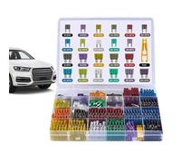 Fuses Automotive Kit, Standard Auto Fuses, Car Fuses Assorted Kit, Medium & Small Size Fuses, Aluminio Alloy Fuses, 300 Pieces Automotive Fuses, Fuses for Marine Vehicles, Fuses for Auto, RV