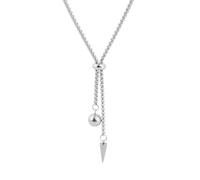 FUSHENGTER Collar Mujer Colgante Cadena De Clavícula Niñas Collar De Borla De Cadena De Suéter De Cuentas De Perlas Cuadradas 70 Cm