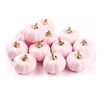 Fushenmu Pumpkins artificial a granel Vintage Pink Pumpkin Harvest Pumpkin Fait Foam Pumpkin para otoo otoo Halloween Home Party Supply Accin