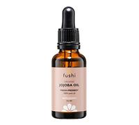 Fushi Aceite de jojoba orgánico, 30 ml, ideal para la limpieza de la piel, piel seca y cabello seco, recién exprimido, rico en vitamina E, hipoalergénico, ético y certificado por la Vegan Society